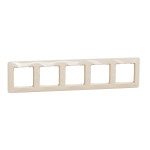 Рамка пятерная горизонтальная SCHNEIDER Sedna Design бежевый SDD312805