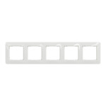 Рамка пятерная горизонтальная SCHNEIDER Sedna Design белая SDD311805