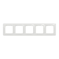 Рамка пятерная горизонтальная SCHNEIDER Sedna Design белая SDD311805