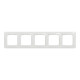 Рамка пятерная горизонтальная SCHNEIDER Sedna Design белая SDD311805
