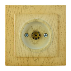 Розетка концевая телевизионная NILSON Touran клен 24281028