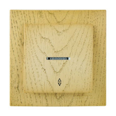 Выключатель одноклавишный проходной с подсветкой NILSON Touran клен 24281002