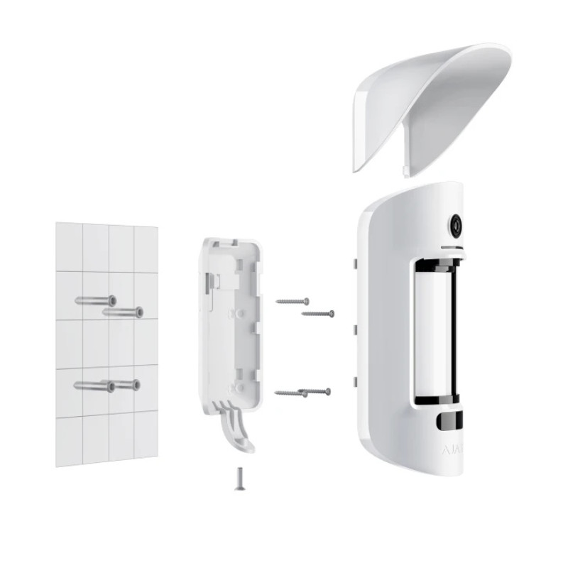 Беспроводной уличный датчик движения с фотокамерой Ajax MotionCam Outdoor white EU