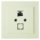Розетка одинарная компьютерная с модулем RJ-45 NILSON Thor крем 27121044