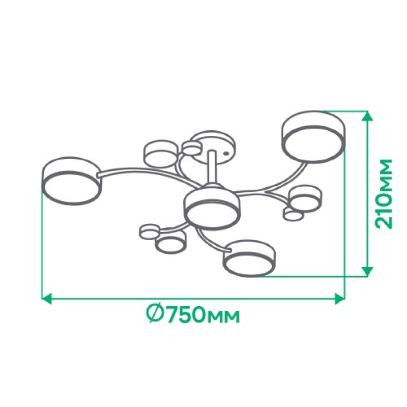 Светодиодный светильник ARDERO AL6197ARD 70W SCANDY белый