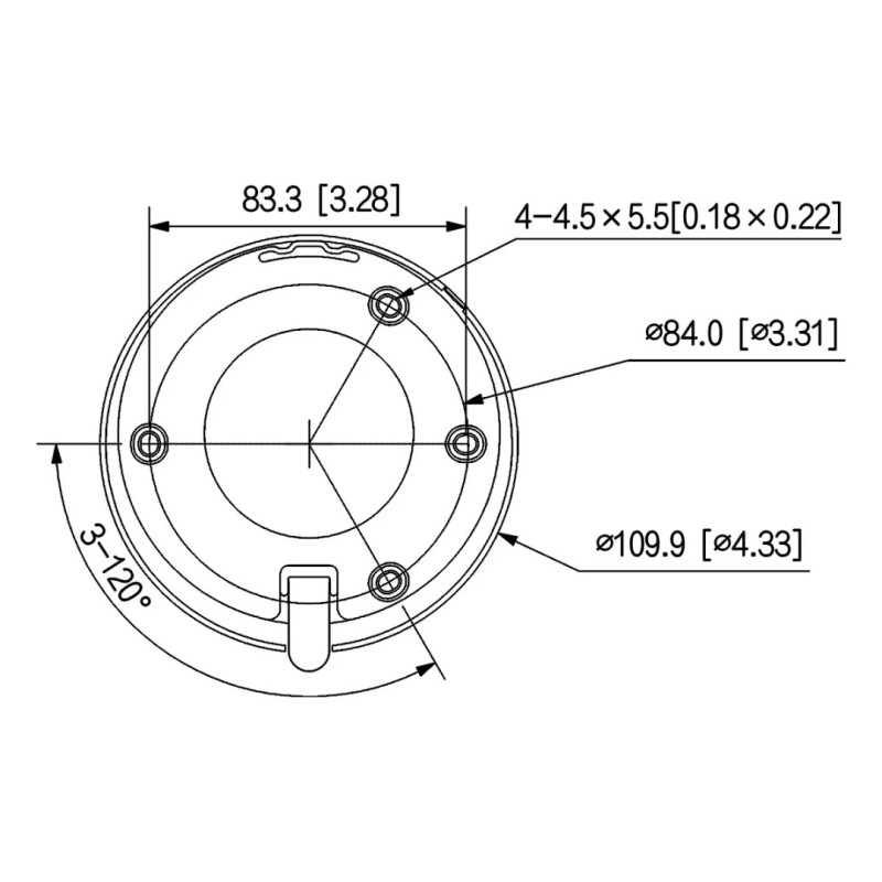 Камера видеонаблюдения 4 MP IR WiFi Eyeball DH-IPC-HDW1430DT-SAW (2.8мм)