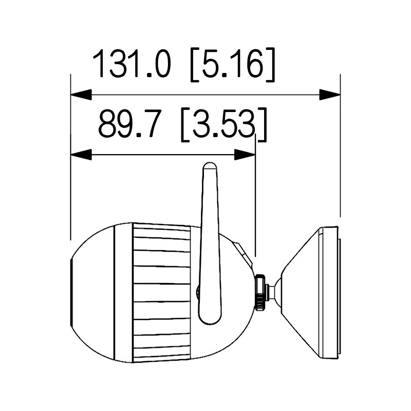 Камера відеоспостереження 4MP Smart Dual Light Wi-Fi Bullet DH-F4C-PV (2.8мм)