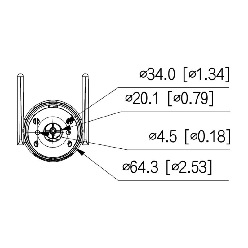Камера відеоспостереження 4MP Smart Dual Light Wi-Fi Bullet DH-F4C-PV (2.8мм)