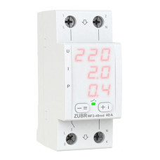 Реле мультифункциональное 1ф 40А MF2-40 RED двухмодульное ZUBR 4820120221767