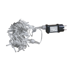 LED гирлянда VELMAX V-SSL, линейная 10м (д/удл.осн.гирлянды), 100LED, 7500К, прозрачный кабель, IP65 (21-54-08)