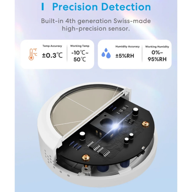 Умный датчик (сенсор) температуры и влажности MS100FHK(EU)