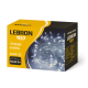 Светодиодная гирлянда LEBRON линейная 10м, 100LED, желтая, IP20, прозрачный кабель 15-18-23