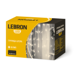 Светодиодная гирлянда LEBRON штора 2х2м, 240LED, белая, IP20 15-18-74