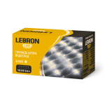 Светодиодная гирлянда LEBRON штора водопад 3х2м, 240LED, желтая, IP20 15-18-87