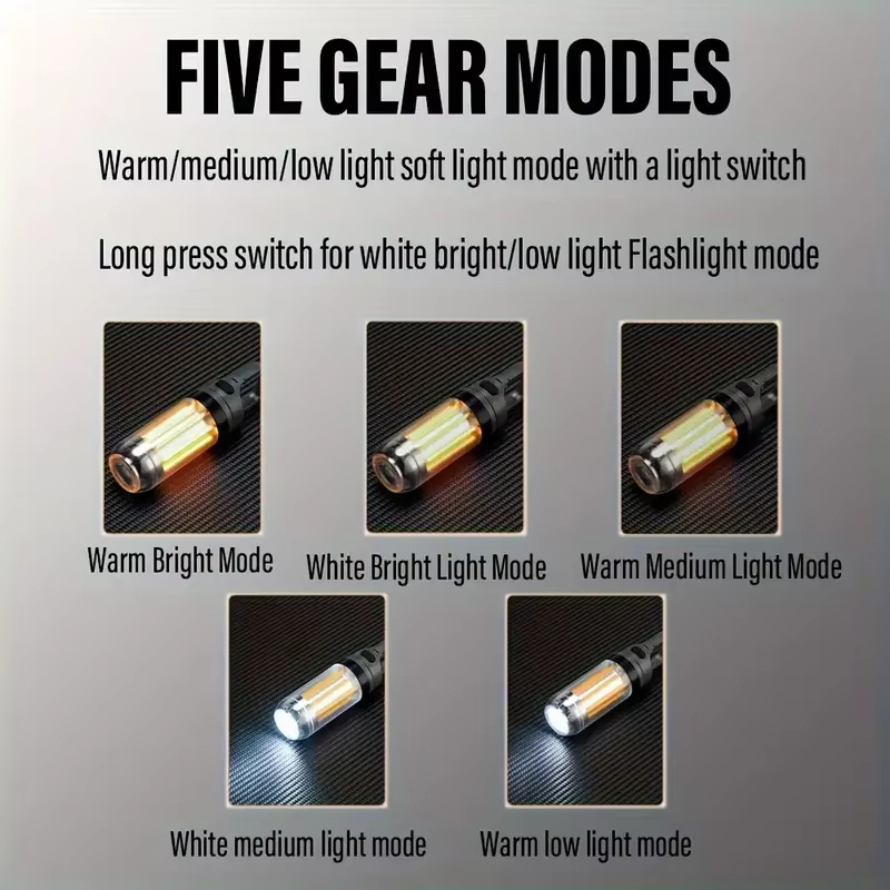 Лампа аккумуляторная YY-17-LED+4 вольфрамовые лампы Li-Ion Type-C (Yajia)