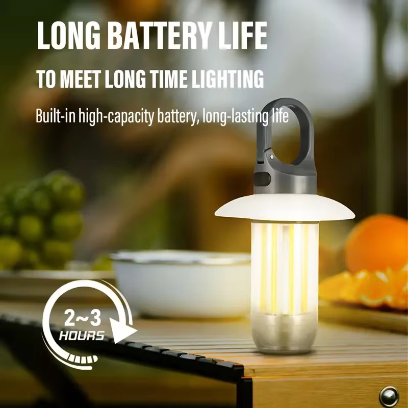 Лампа аккумуляторная YY-17-LED+4 вольфрамовые лампы Li-Ion Type-C (Yajia)