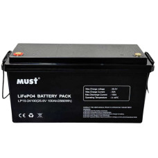Аккумулятор LiFePO4 25.6V 100Ah (BMS 60/100А - 2560Wh) MUST ( LP15-24100 )
