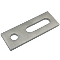 Пластина оцинкованная 82x40x4мм для винта-шурупа крепления солнечных панелей