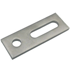 Пластина оцинкованная 82x40x4мм для винта-шурупа крепления солнечных панелей