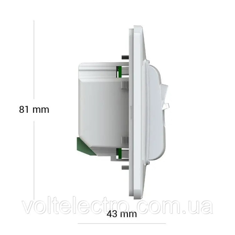 Терморегулятор кімнатний 10...40*С 16А terneo mex білий unic