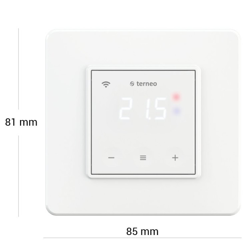Терморегулятор комнатный 5...45*С 16А terneo sx (wi-fi) unic белый