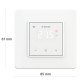 Терморегулятор комнатный 5...45*С 16А terneo sx (wi-fi) unic белый