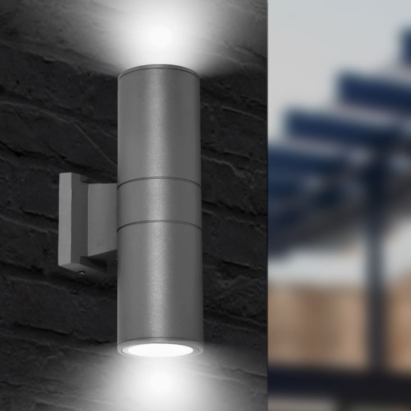 Светильник архитектурный Violux TWIX-2D 2х40Вт Е27 IP54 черный 500350