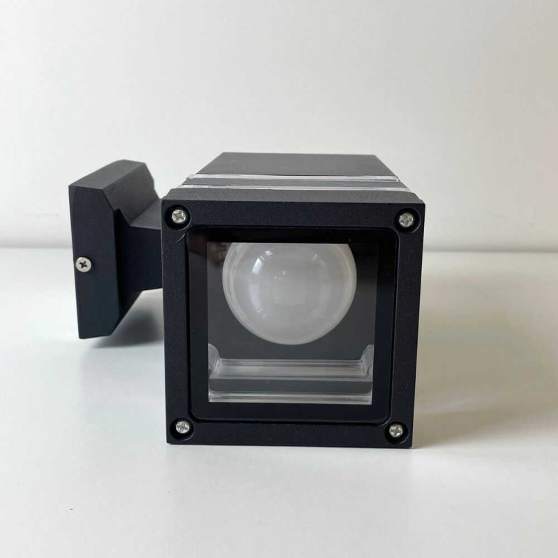 Світильник фасадний Violux TETRIS-1D 40Вт E27 IP44 чорний ( 500210 )