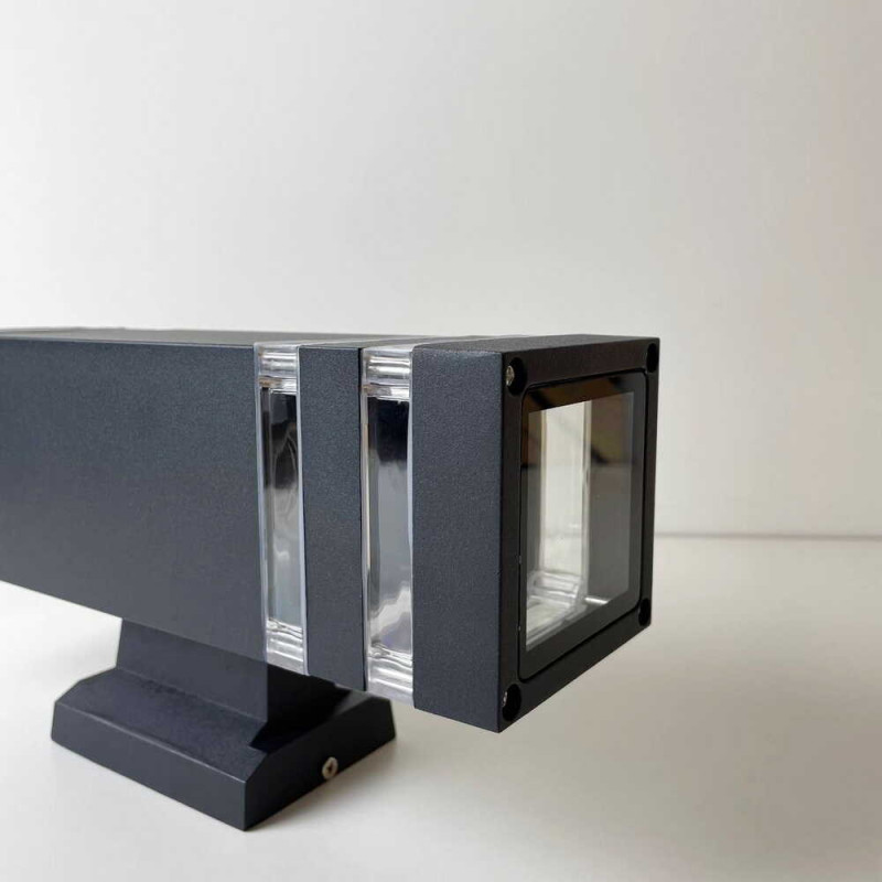 Светильник фасадный Violux TETRIS-2D 2х40Вт E27 IP44 черный ( 500220 )