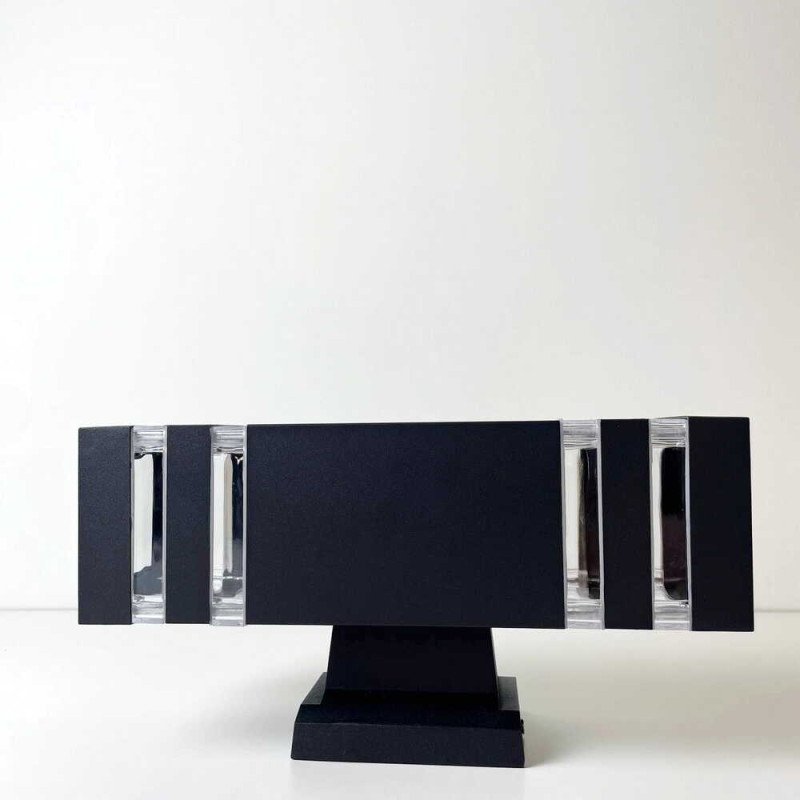 Светильник фасадный Violux TETRIS-2D 2х40Вт E27 IP44 черный ( 500220 )