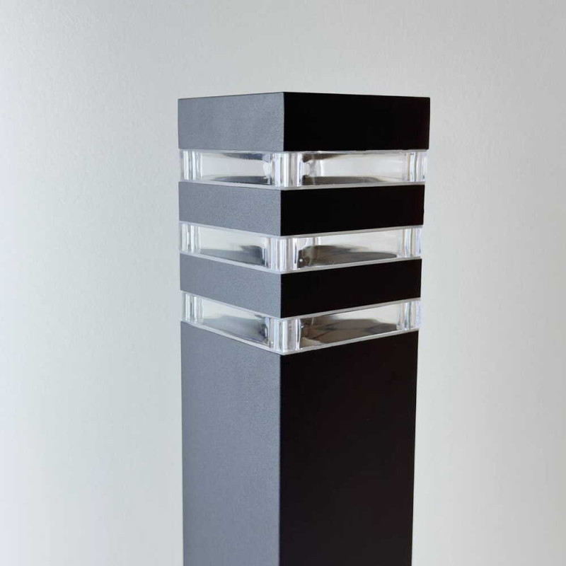 Светильник фасадный Violux TETRIS-60 40Вт E27 IP44 черный ( 500230 )