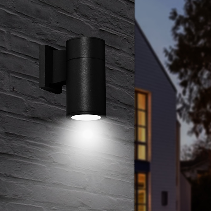 Світильник фасадний Violux TWIX-1D 40Вт Е27 IP44 чорний ( 500460 )