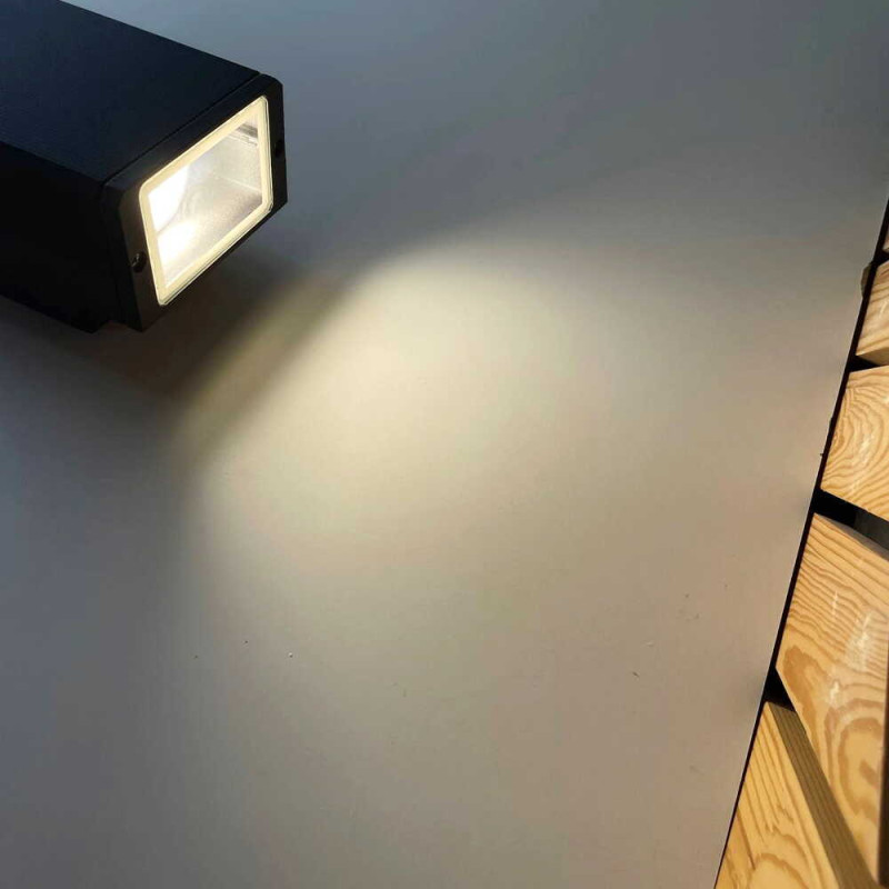 Светильник фасадный Violux ARDEN-2D 2x35Вт GU10 IP44 черный ( 500190 )