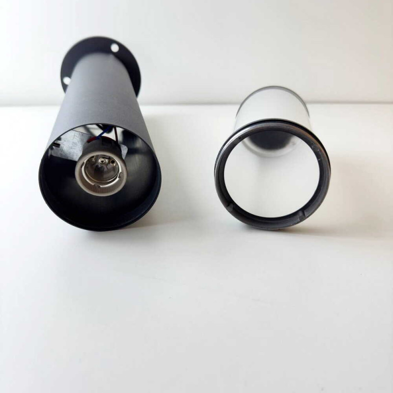 Светильник фасадный Violux CORSO-60 40Вт E27 IP44 черный ( 500280 )