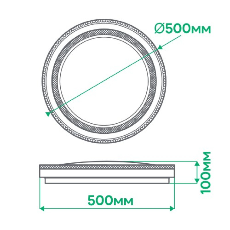 Светодиодный Smart светильник ARDERO AL6060ARD 72W 2700K-6500K CRISTAL круг (80054)