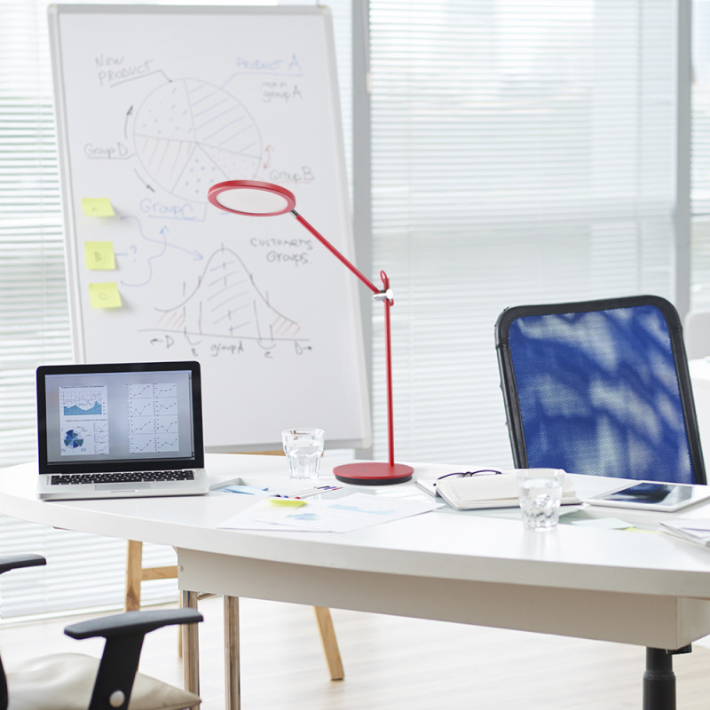 Настольный LED светильник VIDEX 20W 4100K красный (VL-TF15R)