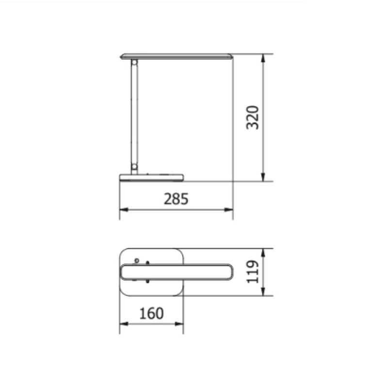 Настольная лампа с индукционной зарядкой GTV IZUKA LED 6W CCT черная (power bank) LB-IZK6WCCT-10