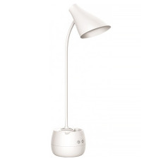 Настольный LED светильник LUXEL TL-10W Белый+органайзер 7W 4000K