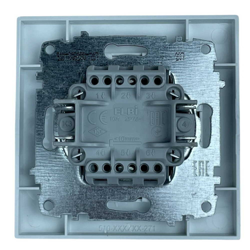 Выключатель EL-BI VEGA белый матовый звонок ( 510-016200-207 )