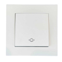 Выключатель EL-BI VEGA белый матовый звонок ( 510-016200-207 )