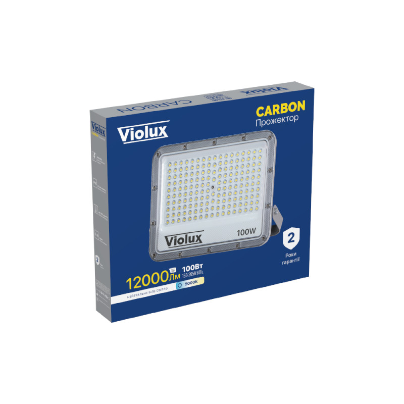 Прожектор LED Violux CARBON 100W 5000K 12000lm IP65 ( 400172 )