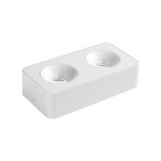 Светильник точечный накладной спот Violux SIDNEY-2L 20W 4000K 1800LM квадрат белый ( 330461 )