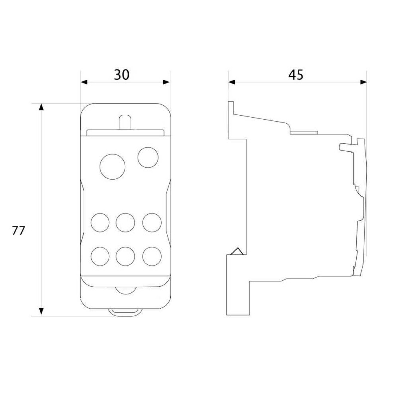 Колодка клемна розподільча 8р 125А ПФ ( DTB125 )