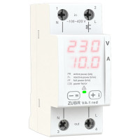 Вольтамперметр 1ф цифровий VA1 red ZUBR 4820120222054