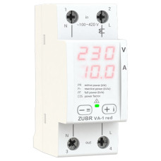 Вольтамперметр 1ф цифровой VA1 red ZUBR 4820120222054