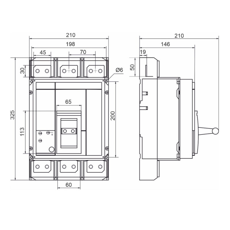 Автоматический выключатель с электронным расцепителем FMC7E 3P 1600A 80kA Промфактор ( FMC7E1600 )