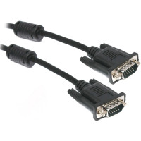 Кабель VGA to VGA 3m Maxxter с ферритами (пакет) Black