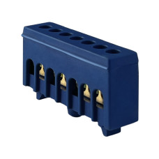 Клемма конечная изолированная 6x9мм 7 отв синяя Промфактор ( FMD807BL )