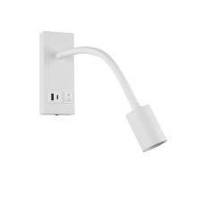 Светильник настенный бра Violux SNAKE USB+Type-C 5W 4200K 250Lm IP20 белый ( 552002 )