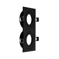 Встраиваемый точечный светильник RIO-2L черный 2х35W GU5.3 IP20 Violux (132101)